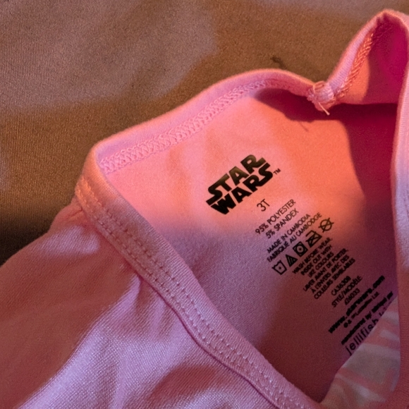 Pink star wars long sleeve pyjamas - Picture 2 of 2